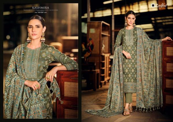 Zulfat Kashmira Pure Wool Pashmina Designer Dress Material Collection 